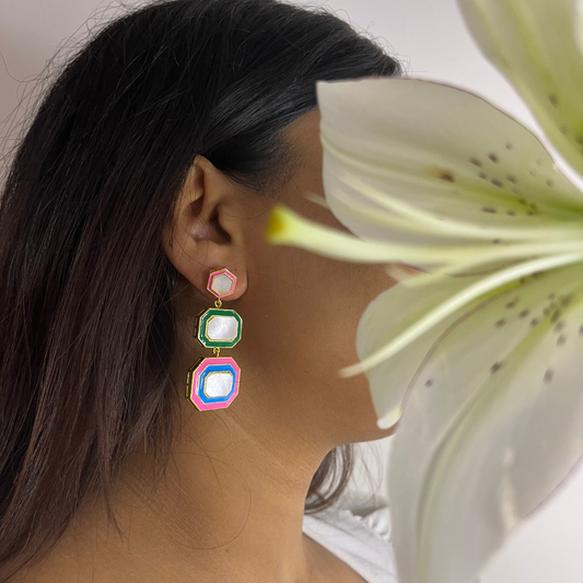 Emily Enamel Earrings