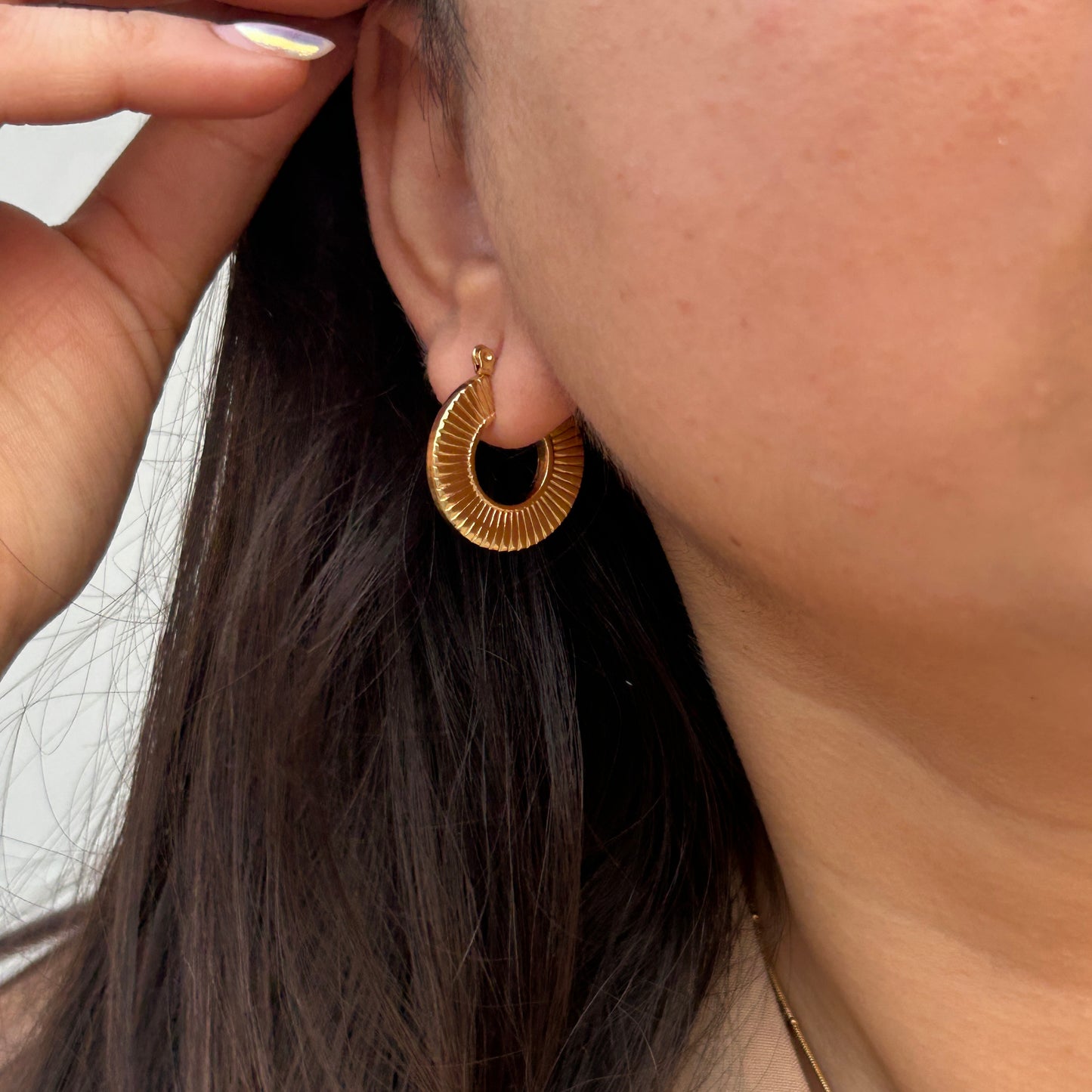 Sunbeam Hoop Earrings