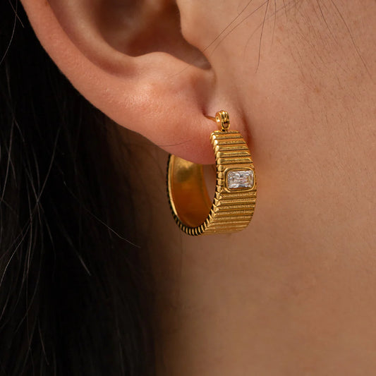 Timeless Edge Hoops