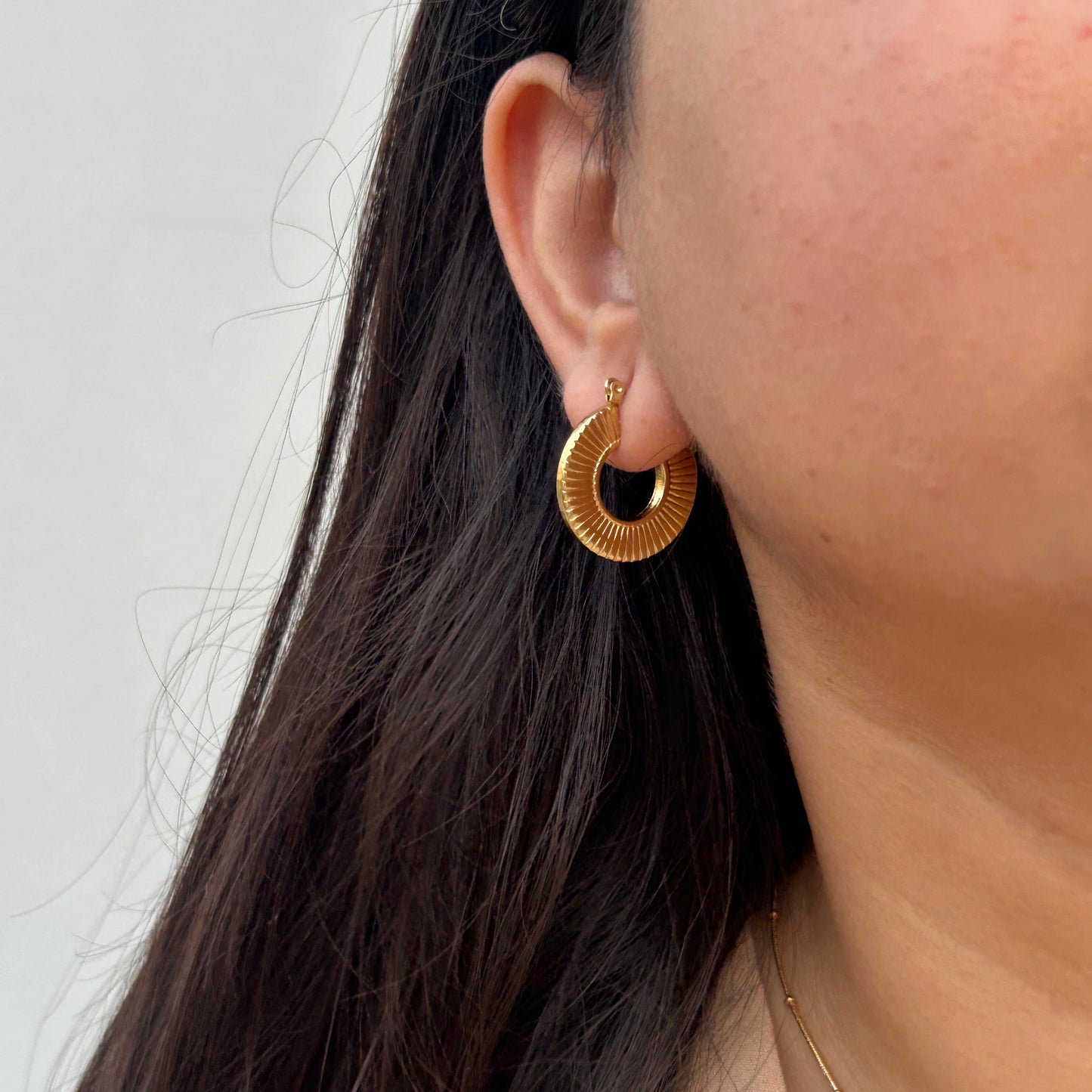 Sunbeam Hoop Earrings