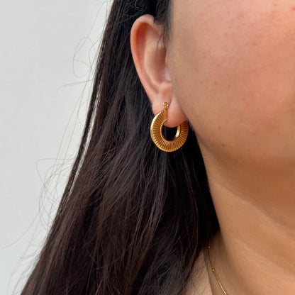 Sunbeam Hoop Earrings