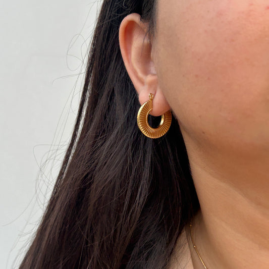 Sunbeam Hoop Earrings