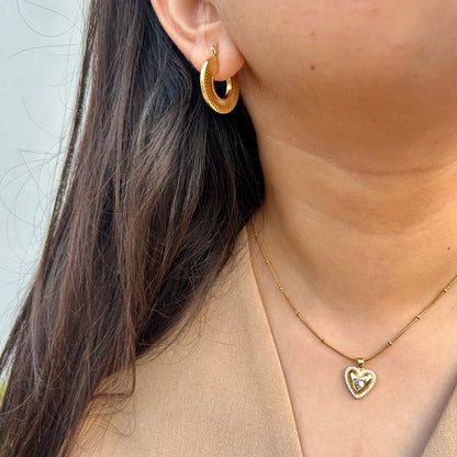 Sunbeam Hoop Earrings