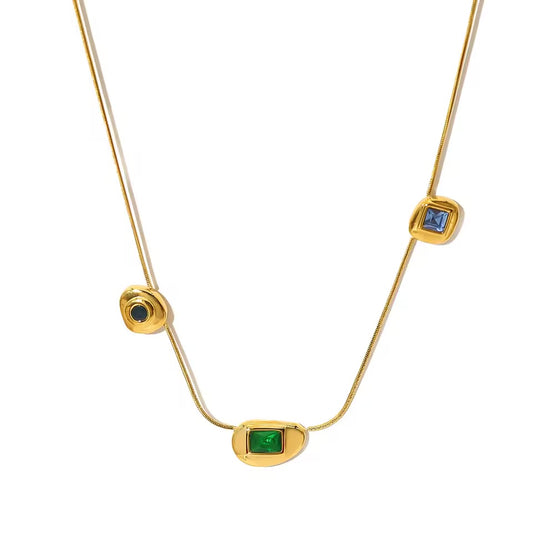 Aarohi Colorplay Stones Necklace