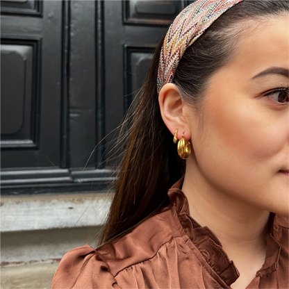 Golden Sway Hoop Earrings