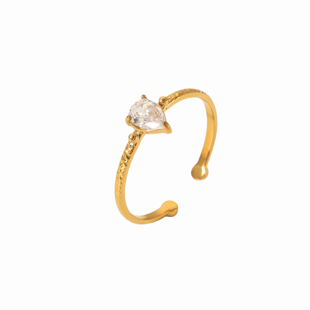 Dewdrop Adjustable Ring