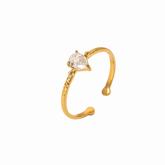 Dewdrop Adjustable Ring