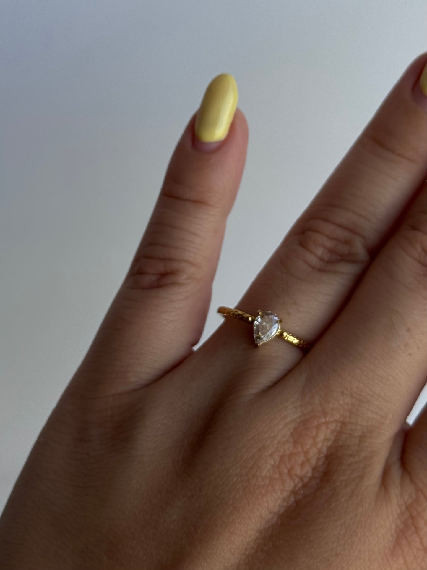 Dewdrop Adjustable Ring