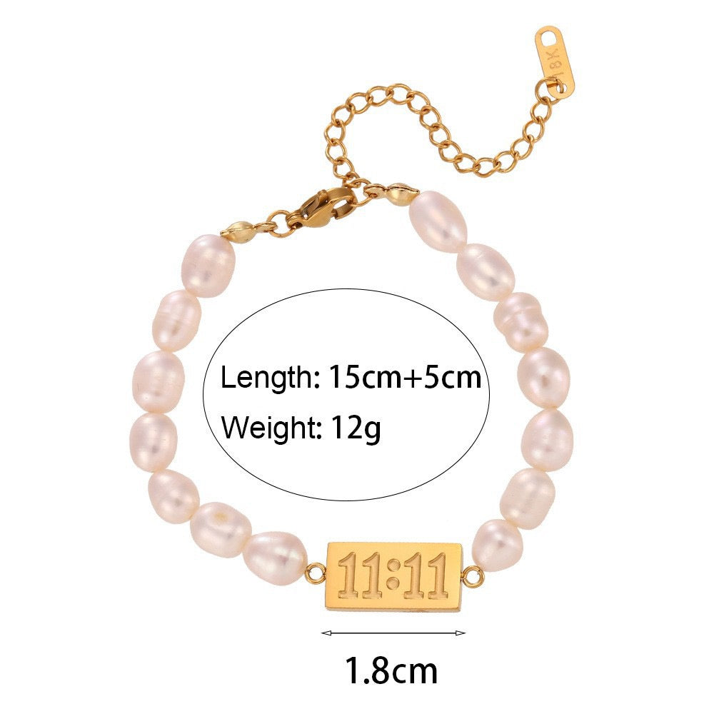 11:11 Pearl bracelet