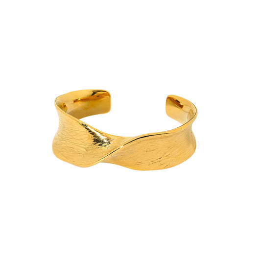 Sahara Bold Gold Cuff Bracelet